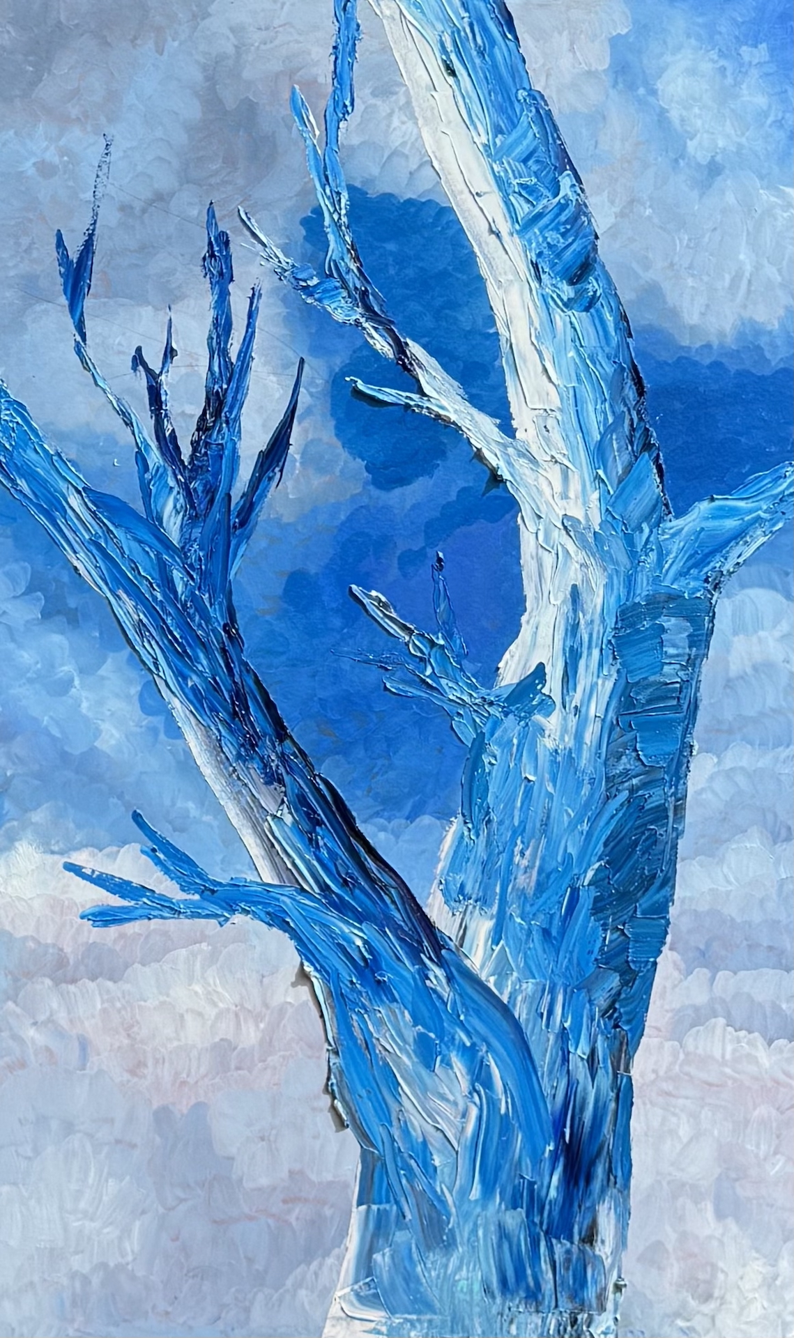 Birch VII, 90 × 50 cm, 2023